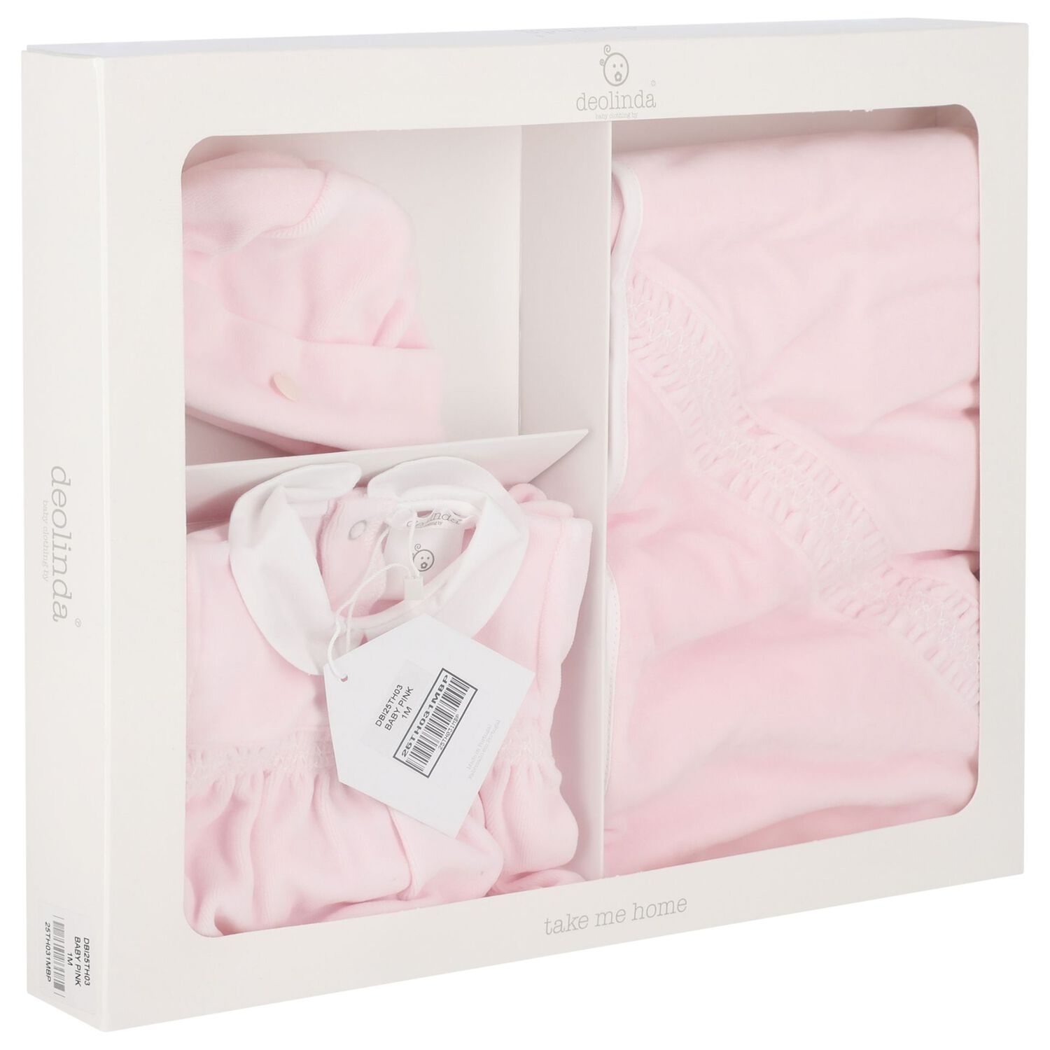 Baby Girls Pink Babygrow Gift Set, 1, hi-res