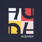 Boys Navy Blue Logo T-Shirt, 2, hi-res