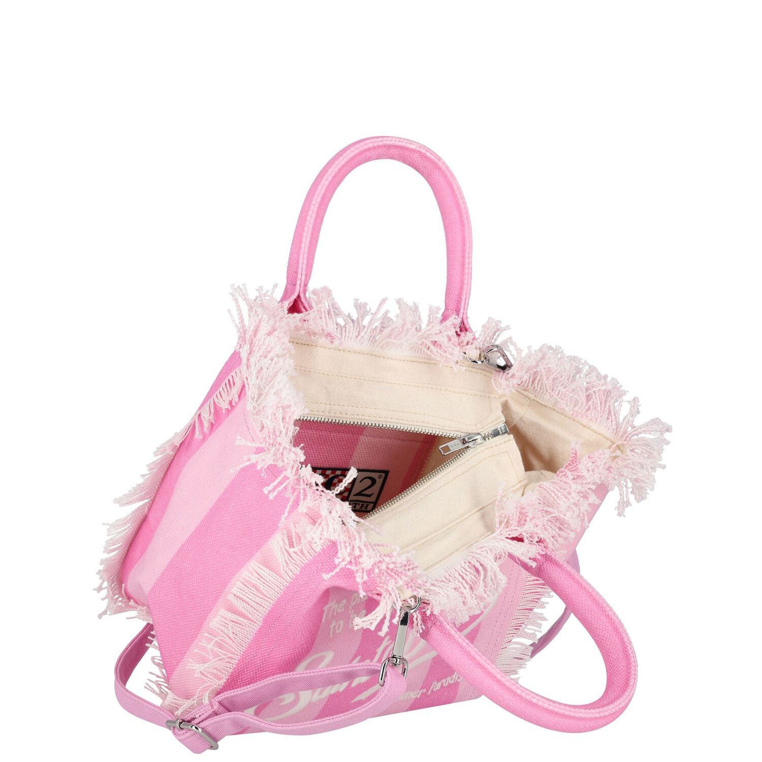 Girls Pink Logo Tote Bag, 1, hi-res