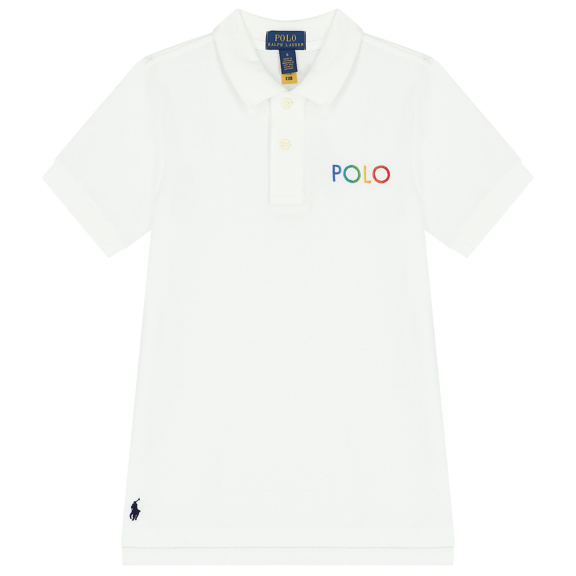 Ralph Lauren Boys White Logo Polo Shirt Junior Couture Bahrain