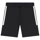 White & Black Marvel Logo Shorts Set, 1, hi-res