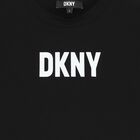 Girls Black Logo T-Shirt, 1, hi-res