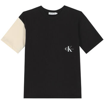 Black & Beige Logo T-Shirt