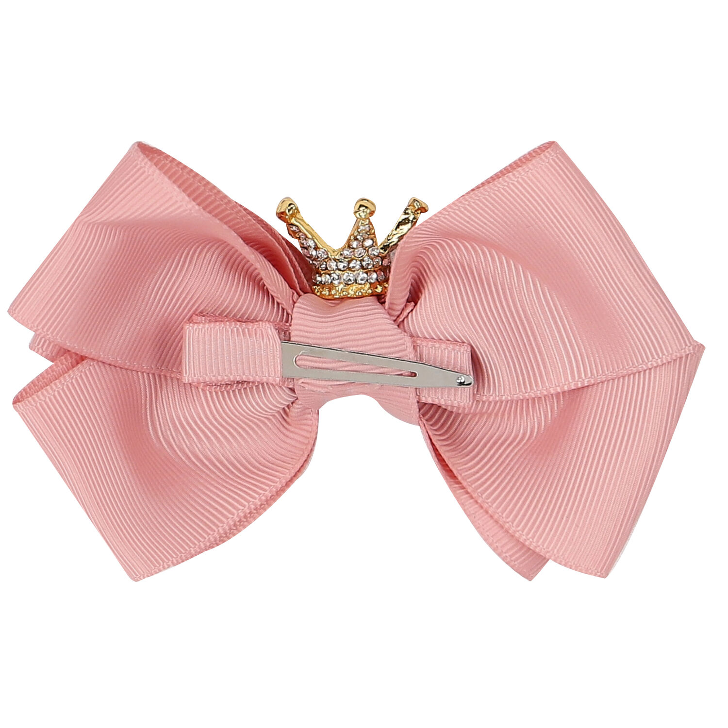 Girls Pink Bow Hairclip, 4, hi-res