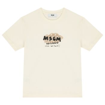 Boys Ivory Logo T-Shirt