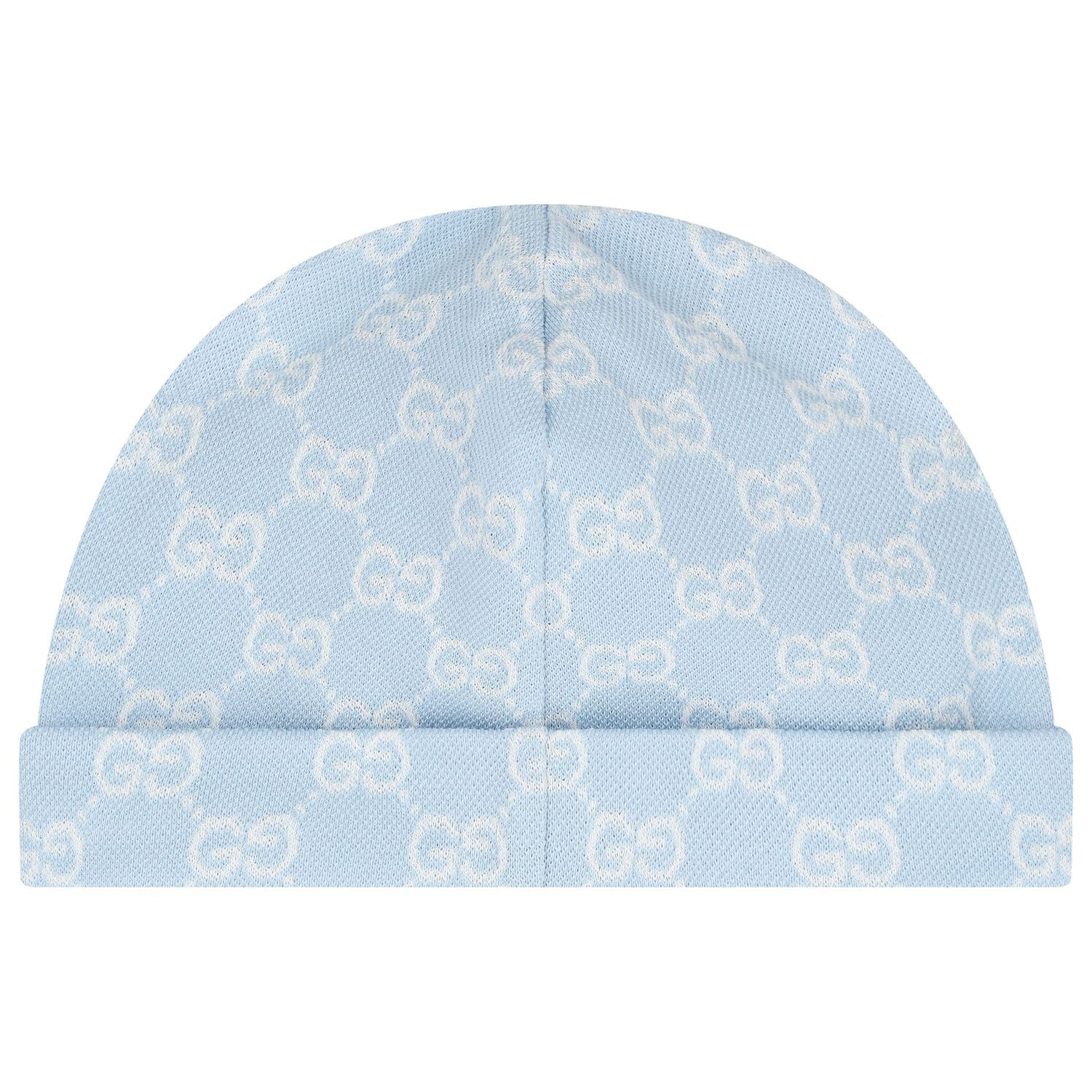 Baby Boys Blue GG Logo Romper Gift Set, 1, hi-res