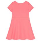 فستان بنات بالشعار باللون الوردى , 2, hi-res