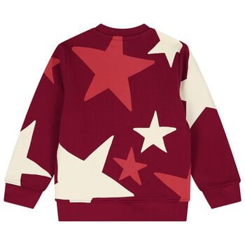 Girls Burgundy Star Logo Sweatshirt