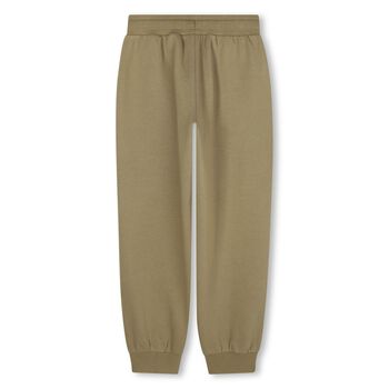 Boys Green Logo Joggers