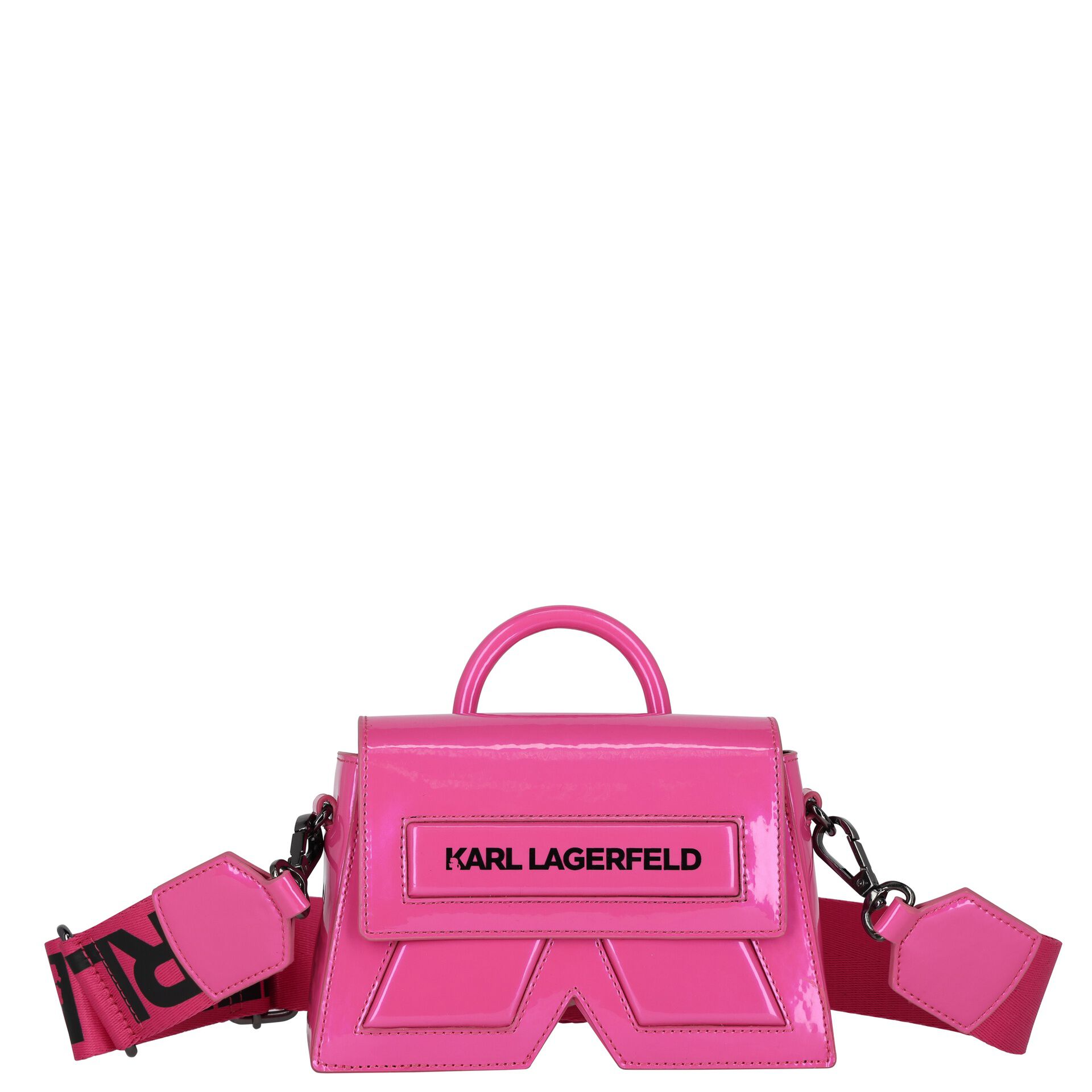 KARL LAGERFELD Girls Pink Logo Hand Bag Junior Couture