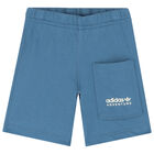 Ivory & Blue Disney Shorts Set, 1, hi-res