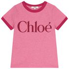 Girls Mini Me Pink Logo T-Shirt, 1, hi-res