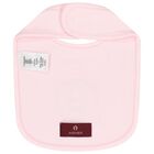 Baby Girls Pink Logo Bib, 3, hi-res