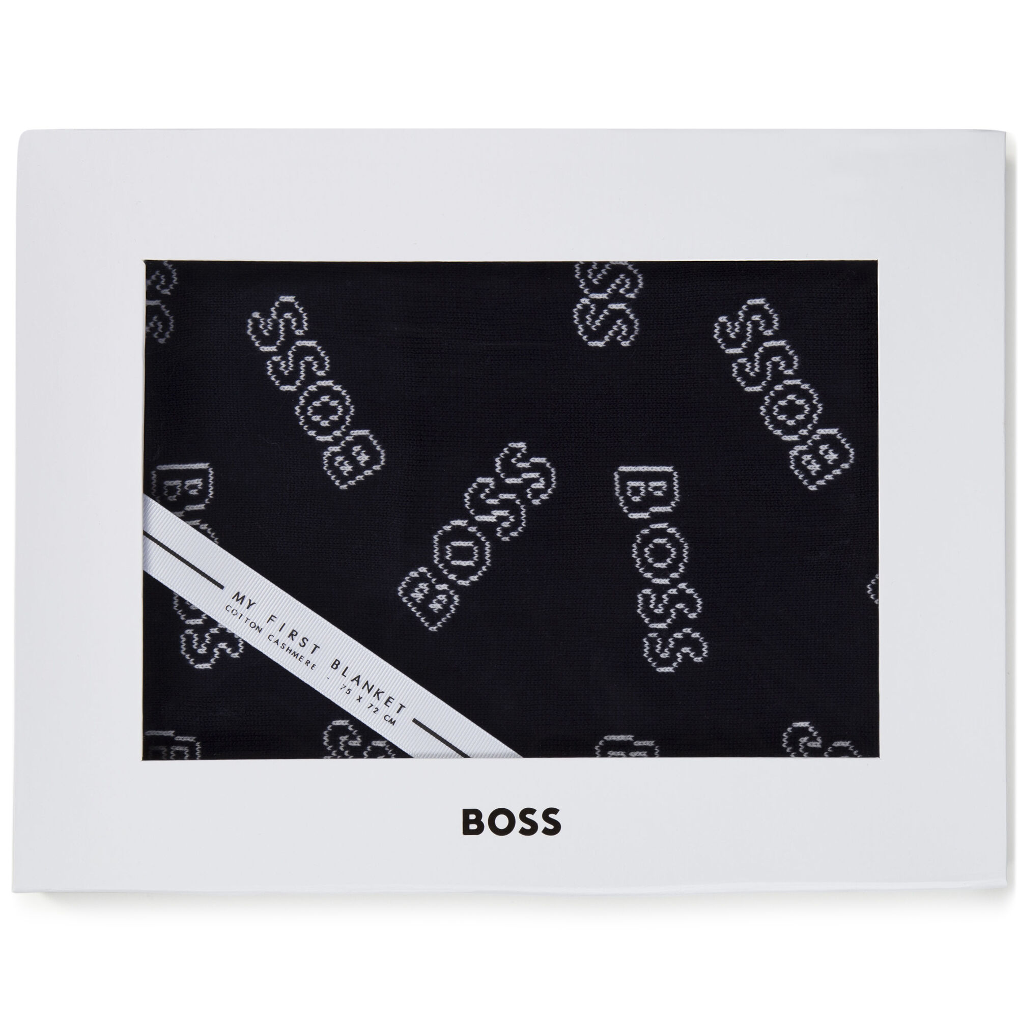 BOSS Baby Boys Grey Logo Blanket Junior Couture USA