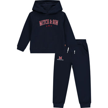 Boys Navy Logo Tracksuit