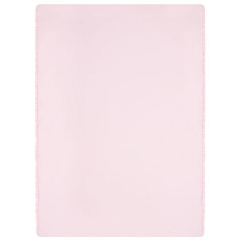 Baby Girls Pink Teddy Bear Blanket