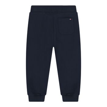 Baby Boys White, Red & Navy Blue Joggers