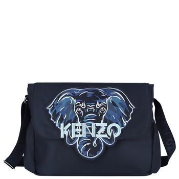 Navy Elephant Logo Baby Changing Bag