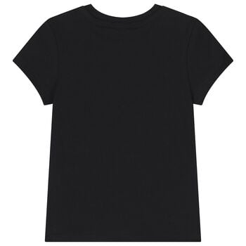 Girls Black Logo T-Shirt