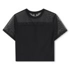 Girls Mini Me Black Logo T-Shirt, 1, hi-res