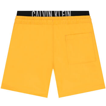 Boys Orange Logo Swim Shorts