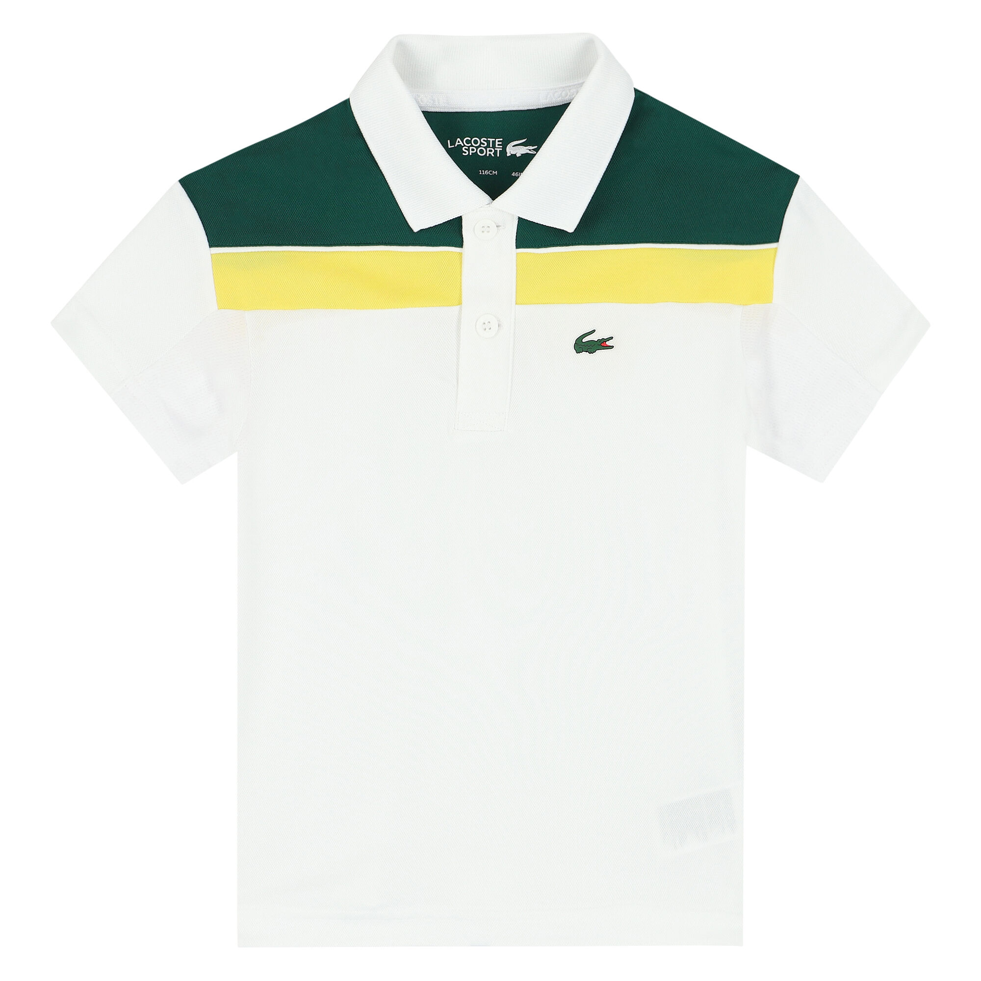 Lacoste Boys White Logo Polo Shirt Junior Couture Bahrain