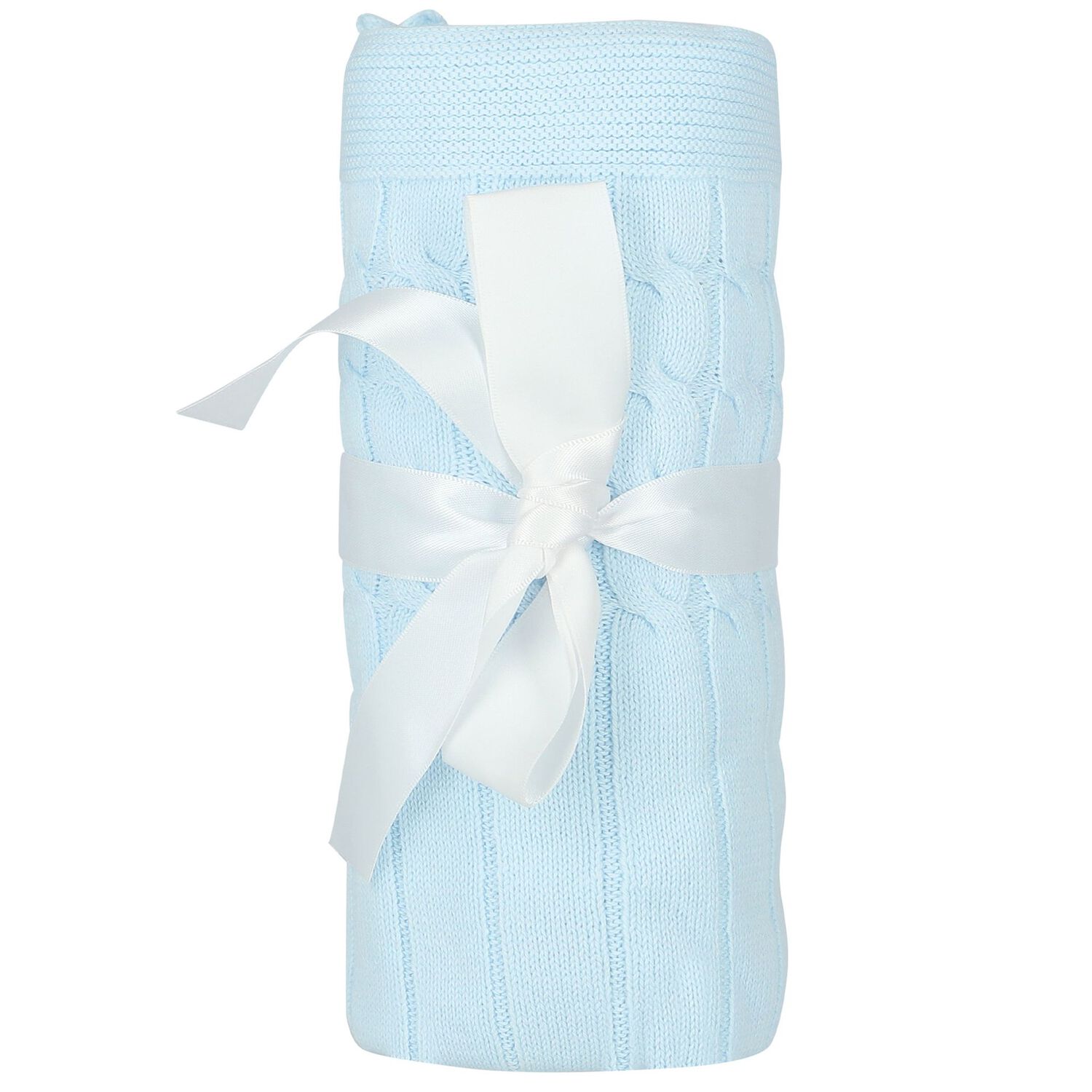 Baby Boys Blue Knit Blanket, 2, hi-res image number null