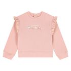 Younger Girls Pink Horse Tracksuit, 1, hi-res