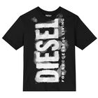 Boys Black Logo T-Shirt, 2, hi-res