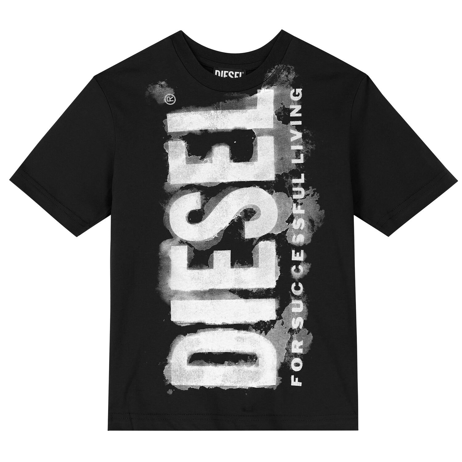 Boys Black Logo T-Shirt, 2, hi-res