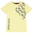 Boys Yellow Logo T-Shirt, 3, hi-res