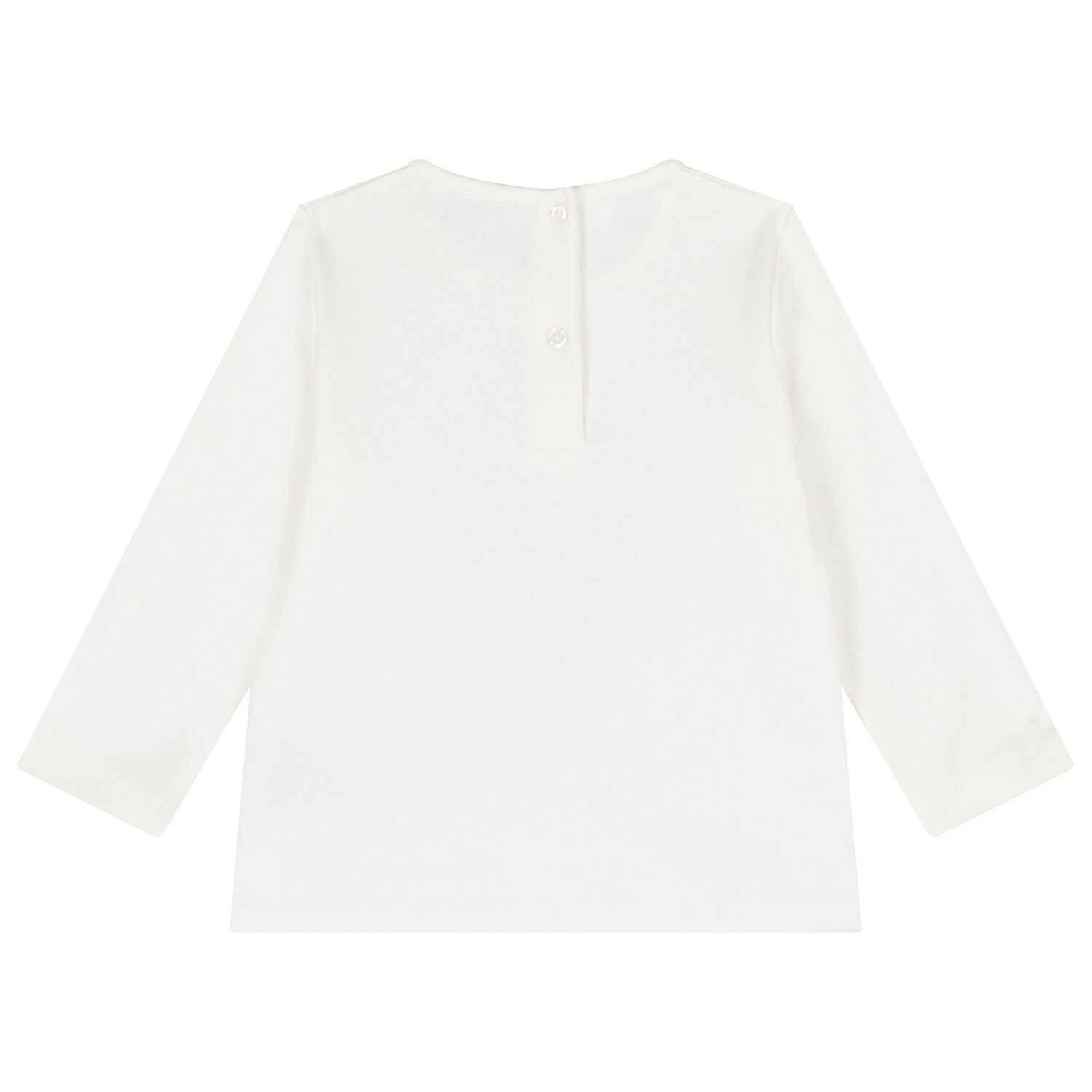 Girls Ivory Long Sleeve Top, 1, hi-res