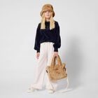 Girls Navy Blue Logo Sweatshirt, 1, hi-res