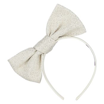 Girls Gold Bow Headband