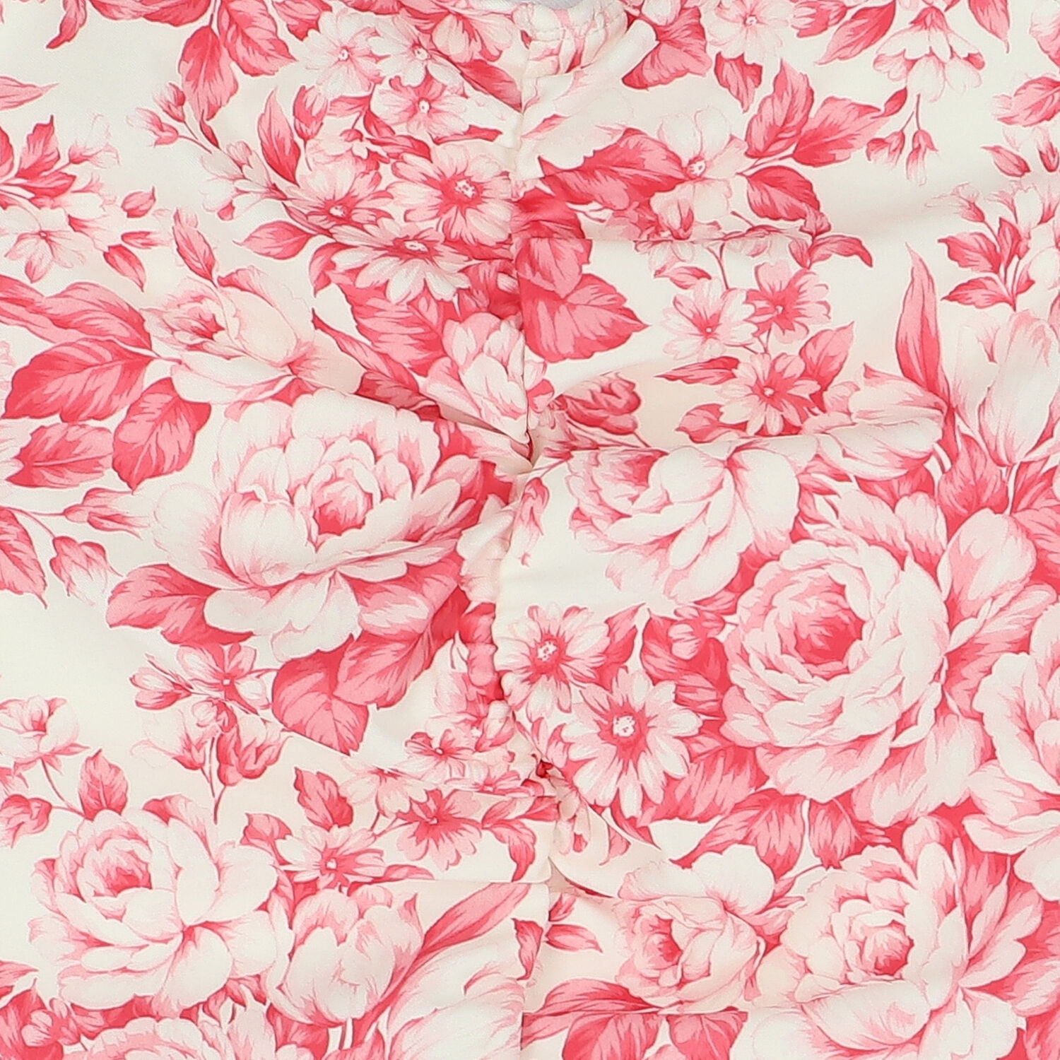 Girls Ivory & Pink Floral Swimsuit, 1, hi-res image number null