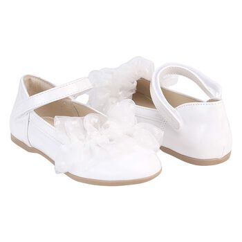 Girls White Patent Shoes