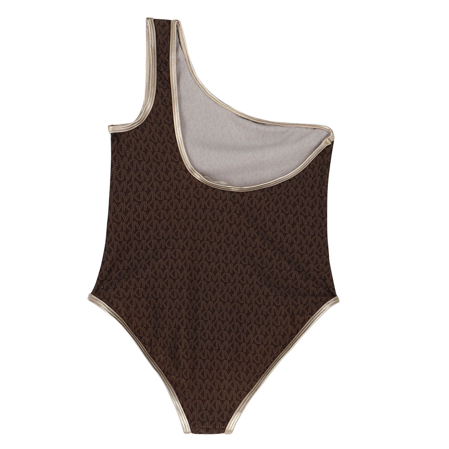 Girls Brown Logo Swimsuit, 1, hi-res image number null
