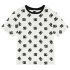 تيشيرت بالشعار باللون الأبيض, 1, hi-res