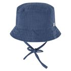 Younger Boys Navy Blue Dungaree & Hat Set (3 Piece) , 2, hi-res