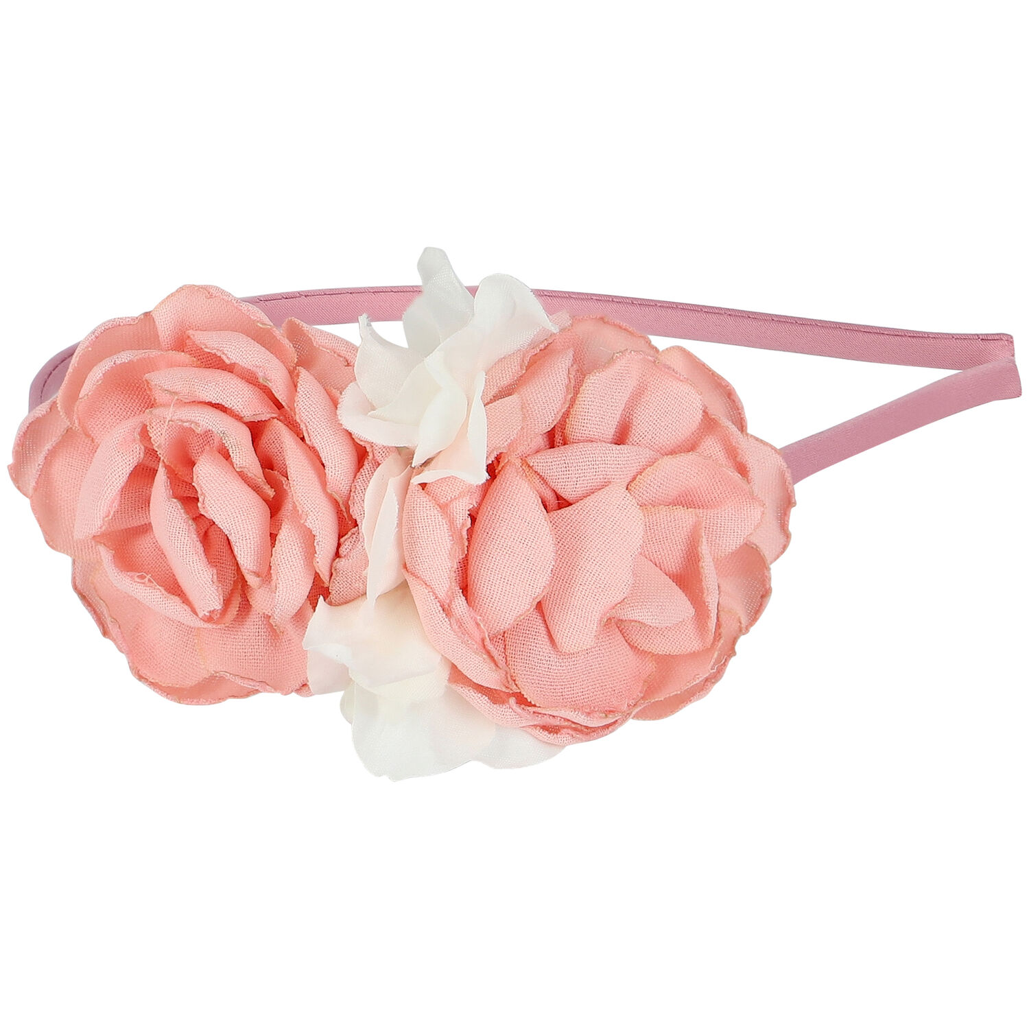 Girls White Flower Headband, 3, hi-res image number null