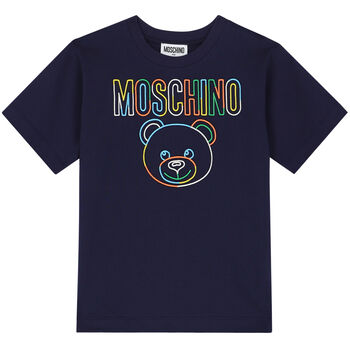 Boys Navy Blue Logo T-Shirt