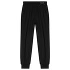 Girls Black Logo Joggers, 1, hi-res