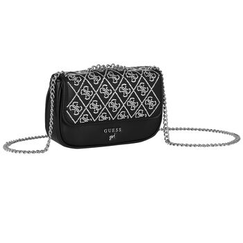 Girls Black Logo Handbag