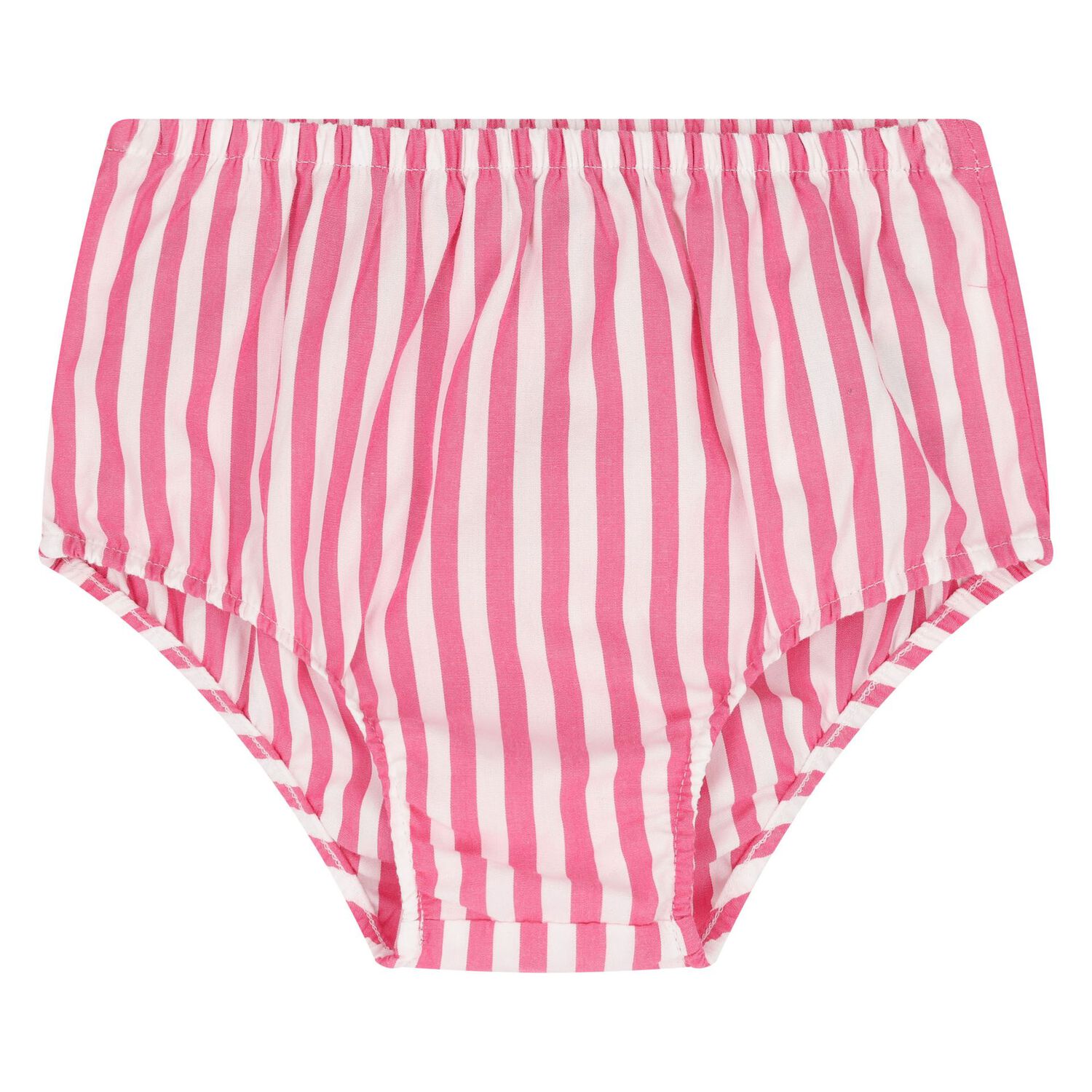 طقم فستان مخطط للبنات باللون الأبيض والوردي للأطفال, 1, hi-res