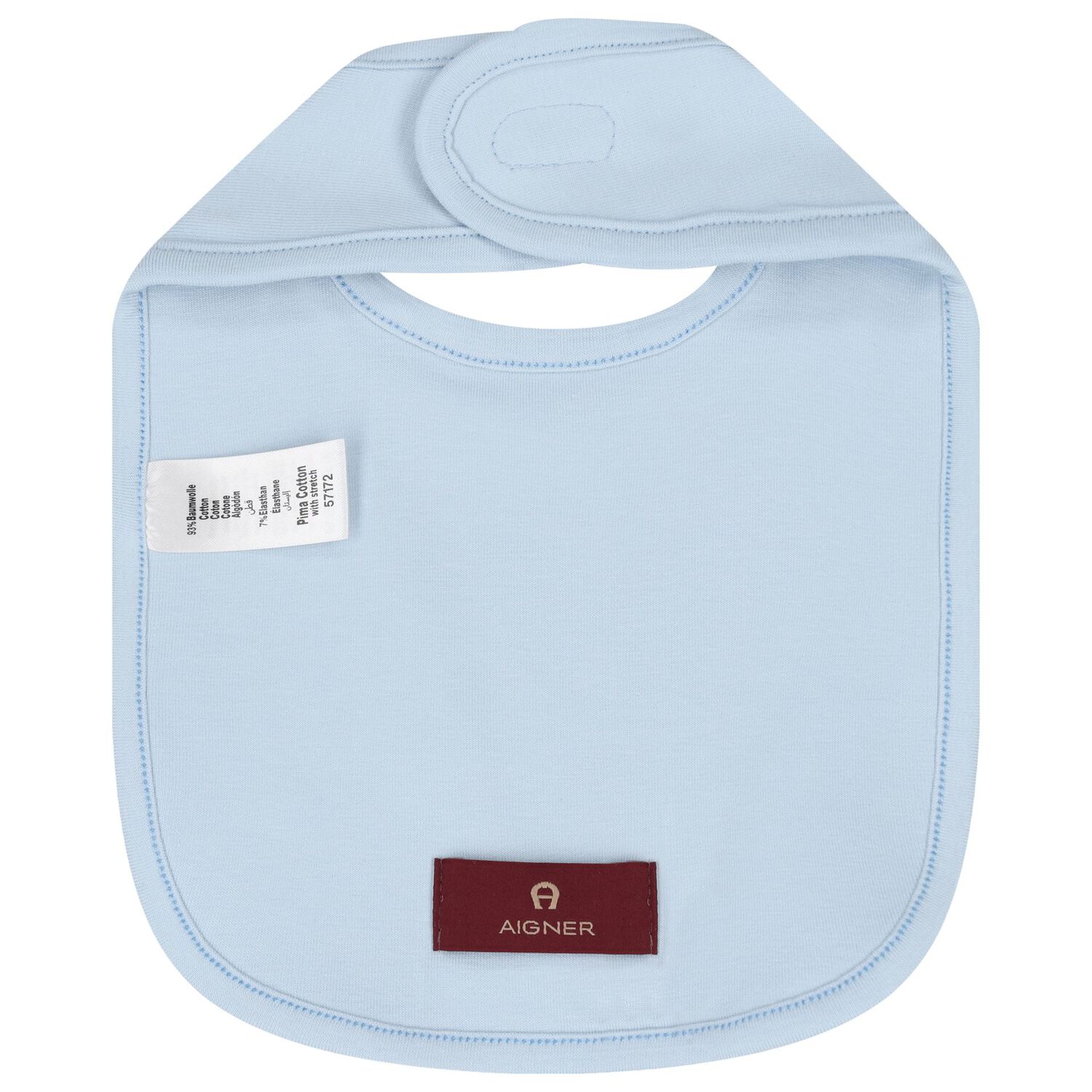 Baby Boys Blue Logo Bib, 2, hi-res