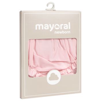 Baby Girls Pink Ruffled Knickers