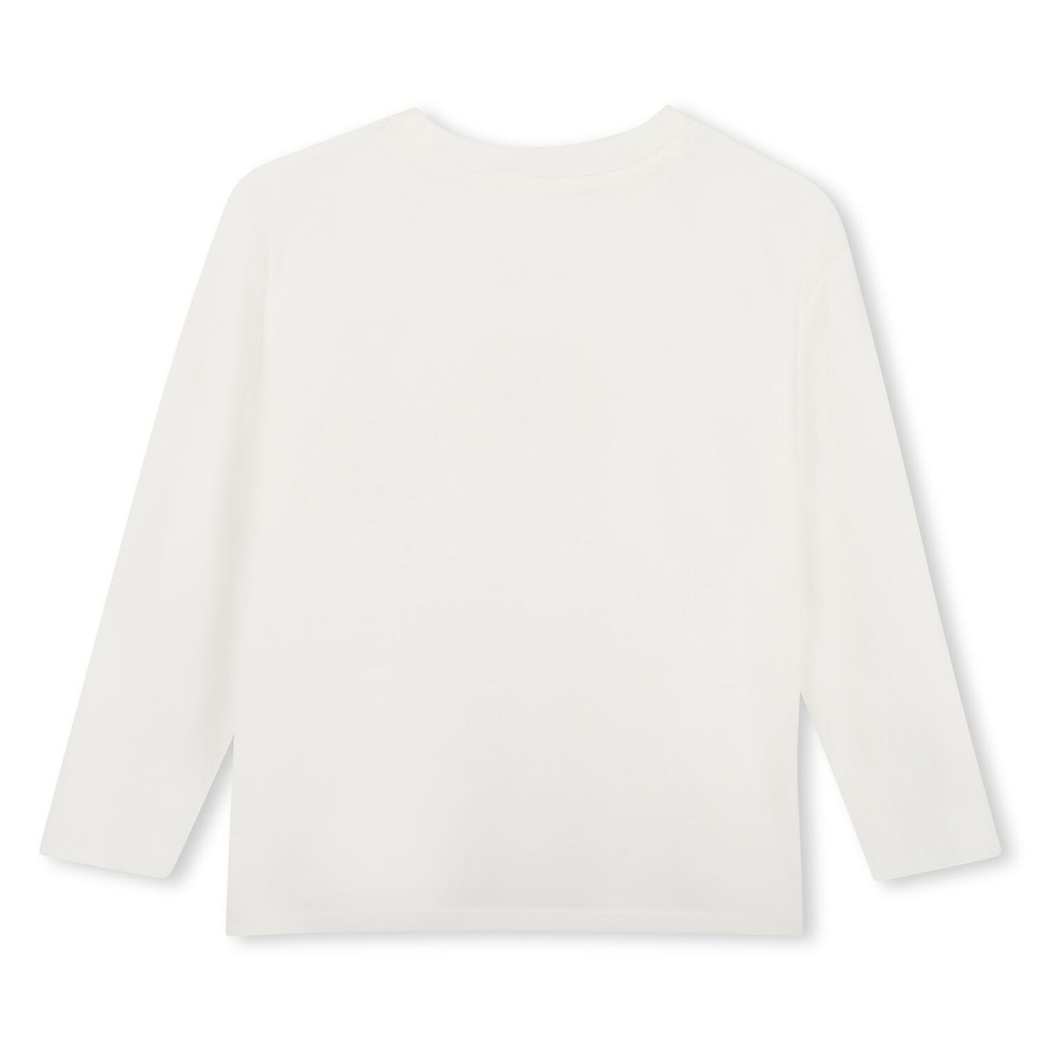 Girls Ivory Logo Long Sleeve Top, 2, hi-res