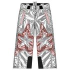 Girls Silver & Pink Star Ski Trousers, 1, hi-res