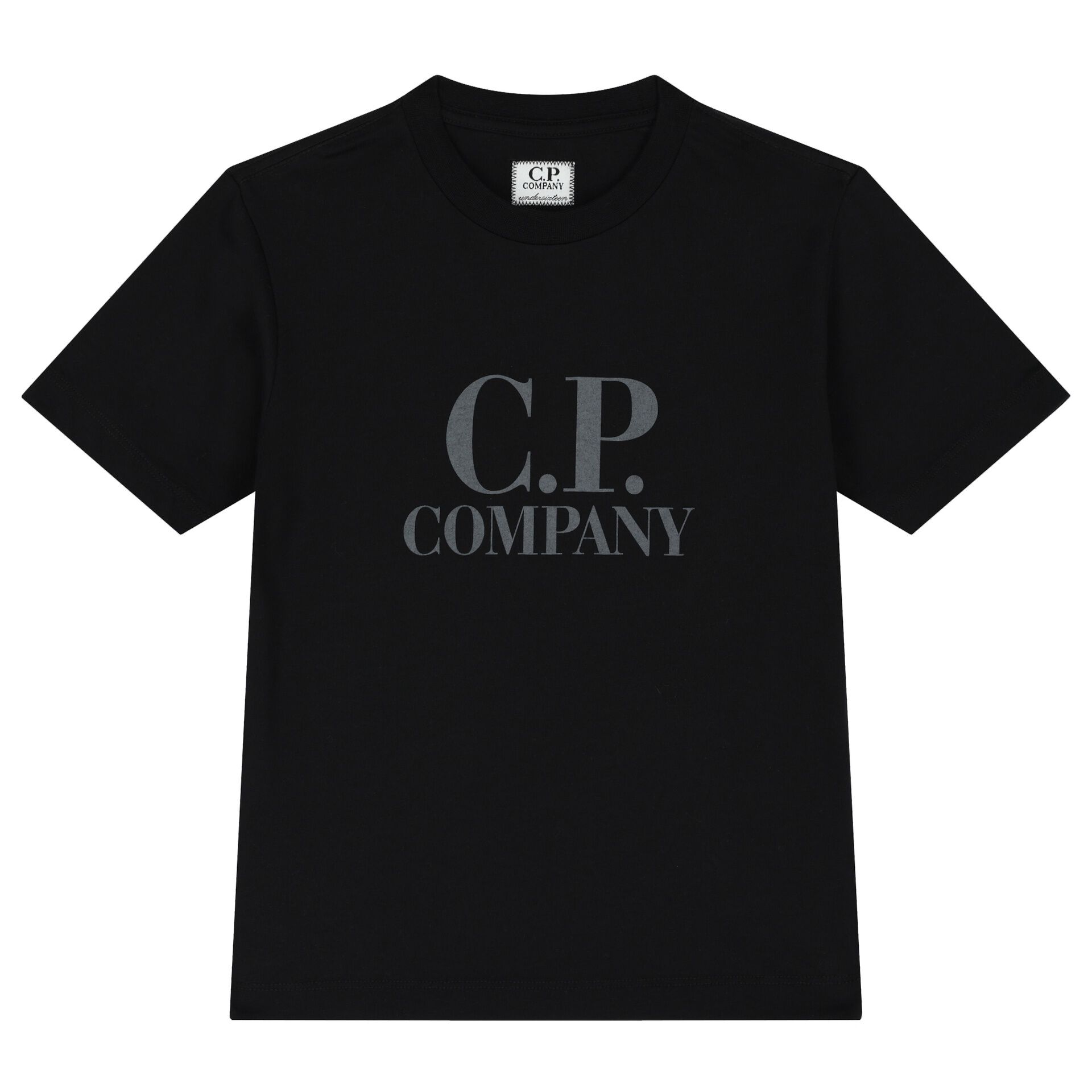 C.P Company Boys Black Logo T Shirt Junior Couture Bahrain