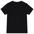 Boys Black Logo T-Shirt, 2, hi-res